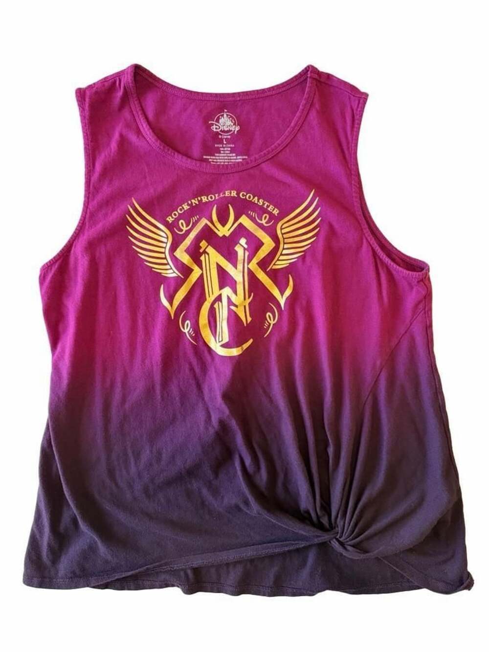 Disney Rock N Roller Coaster Tank Top Size L